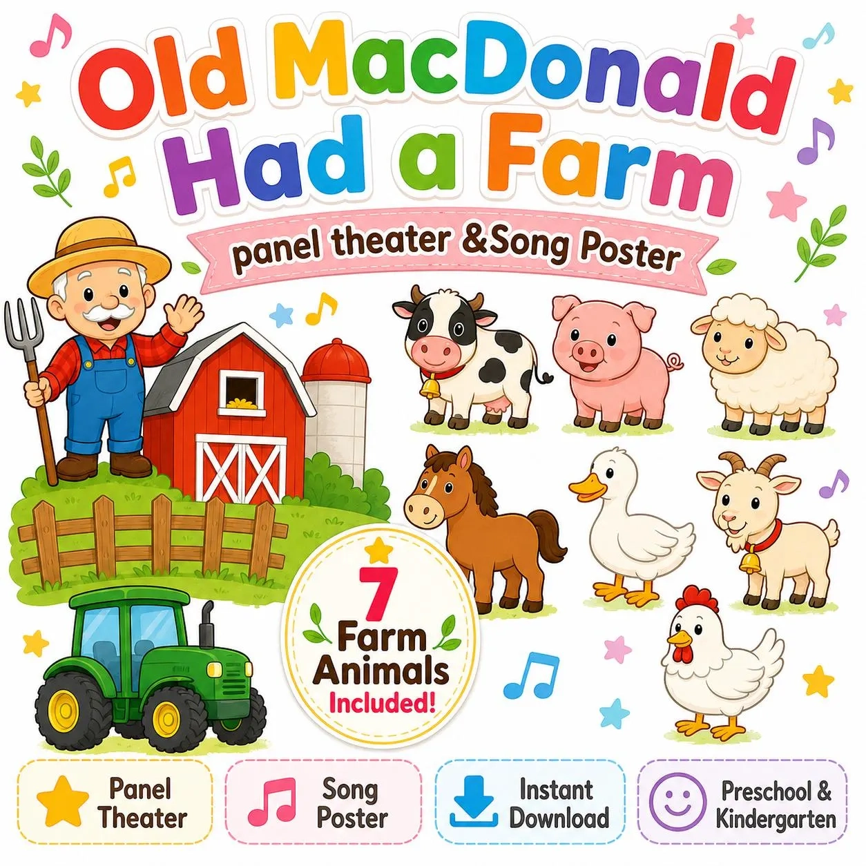 Old Mcdonald Had A Farm Printables