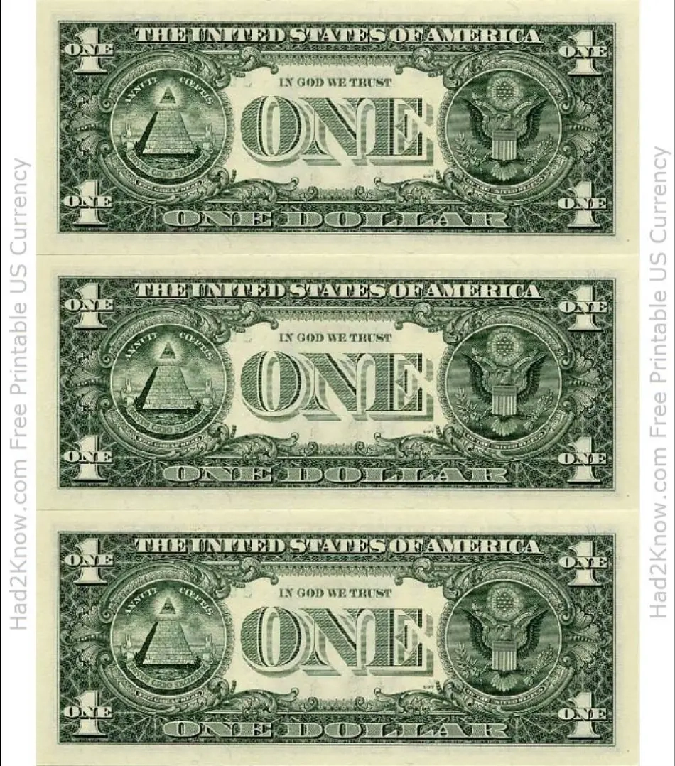 free printable one million dollar bill