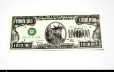 One Million Dollar Bill On A White Background Image350095439