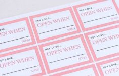 Open When Letters Ideas