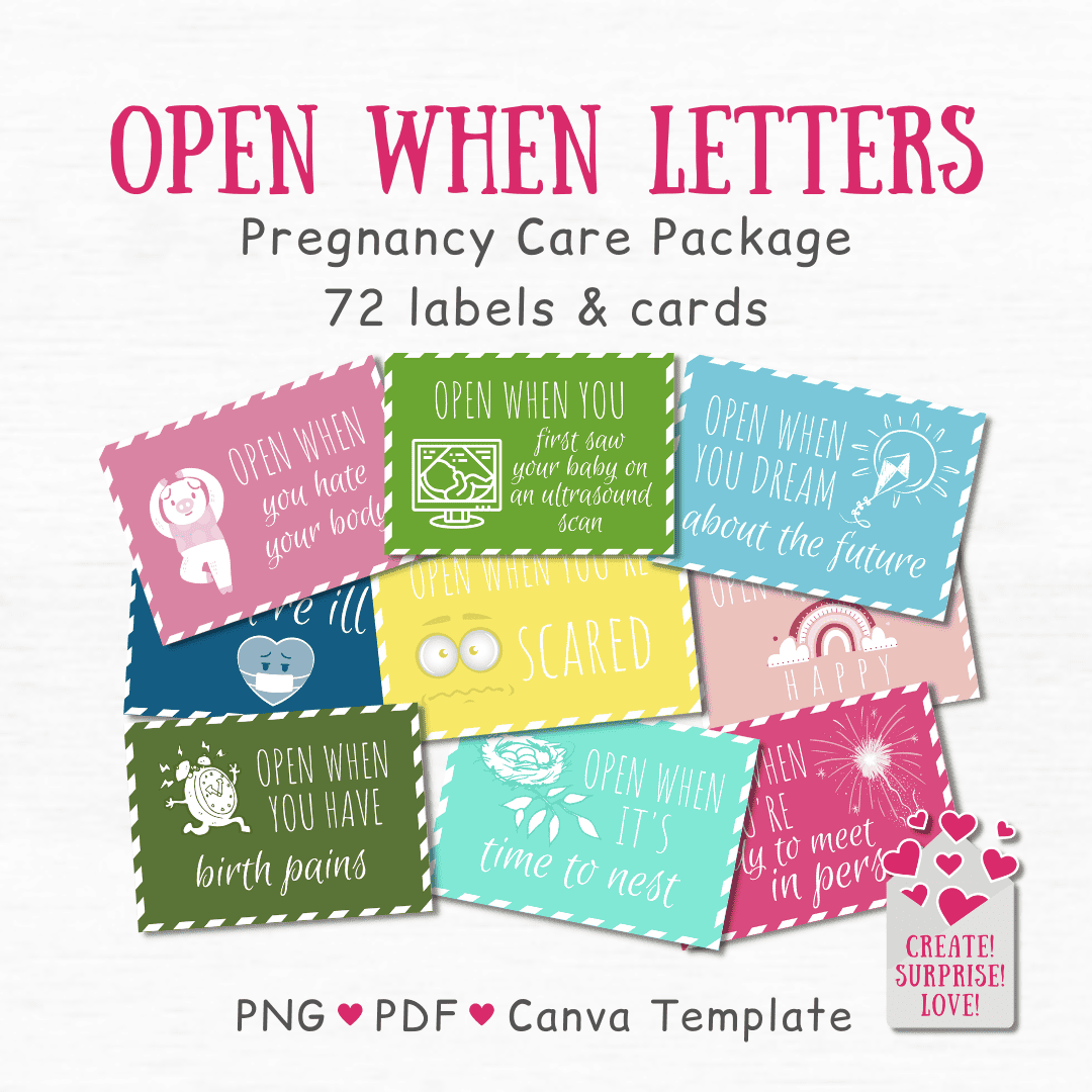 Open When Letters Pregnancy Care Package Open When Letters Pregnancy Care Package