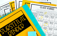 Organizing A Substitute Binder