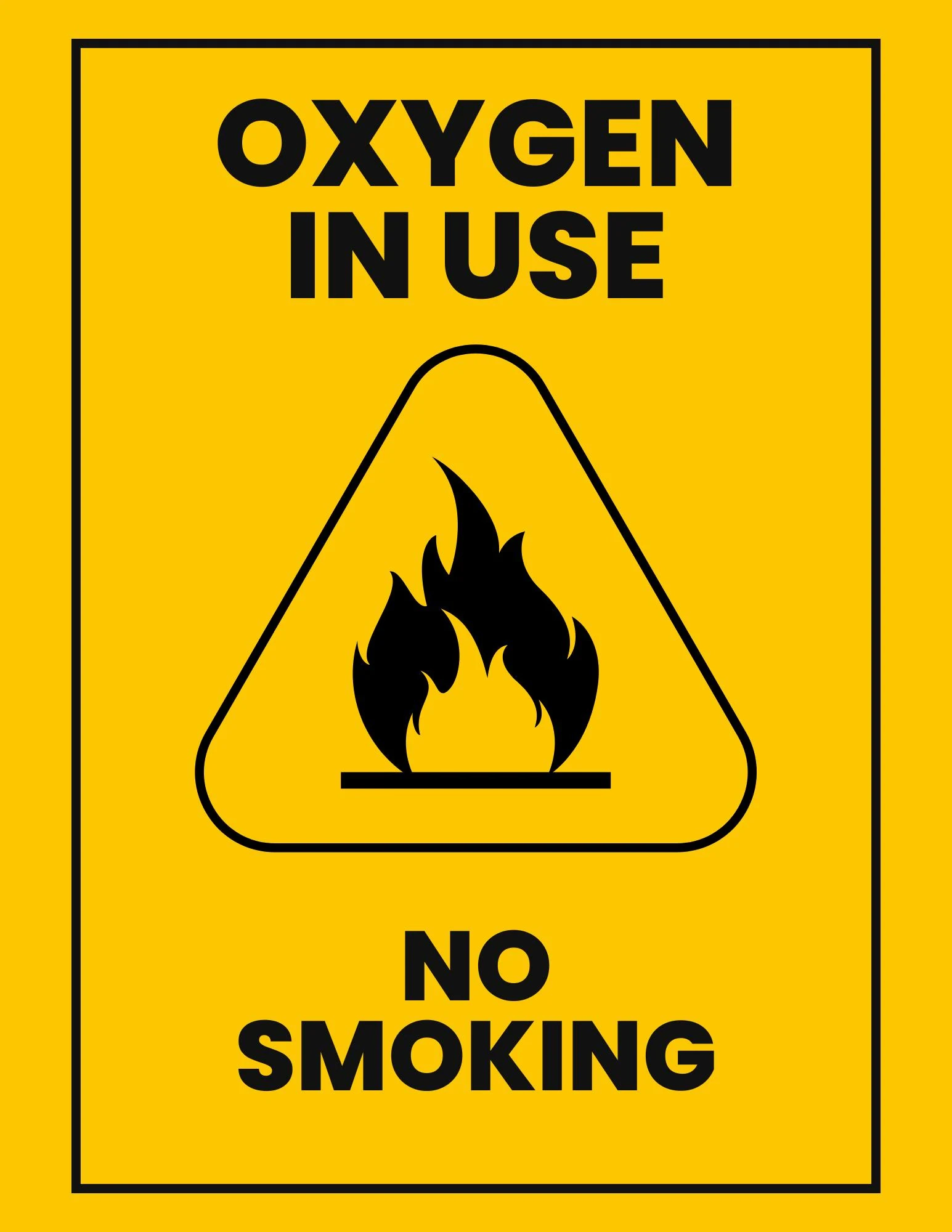 oxygen signs printable free