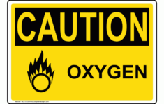 Oxygen Safety Signs