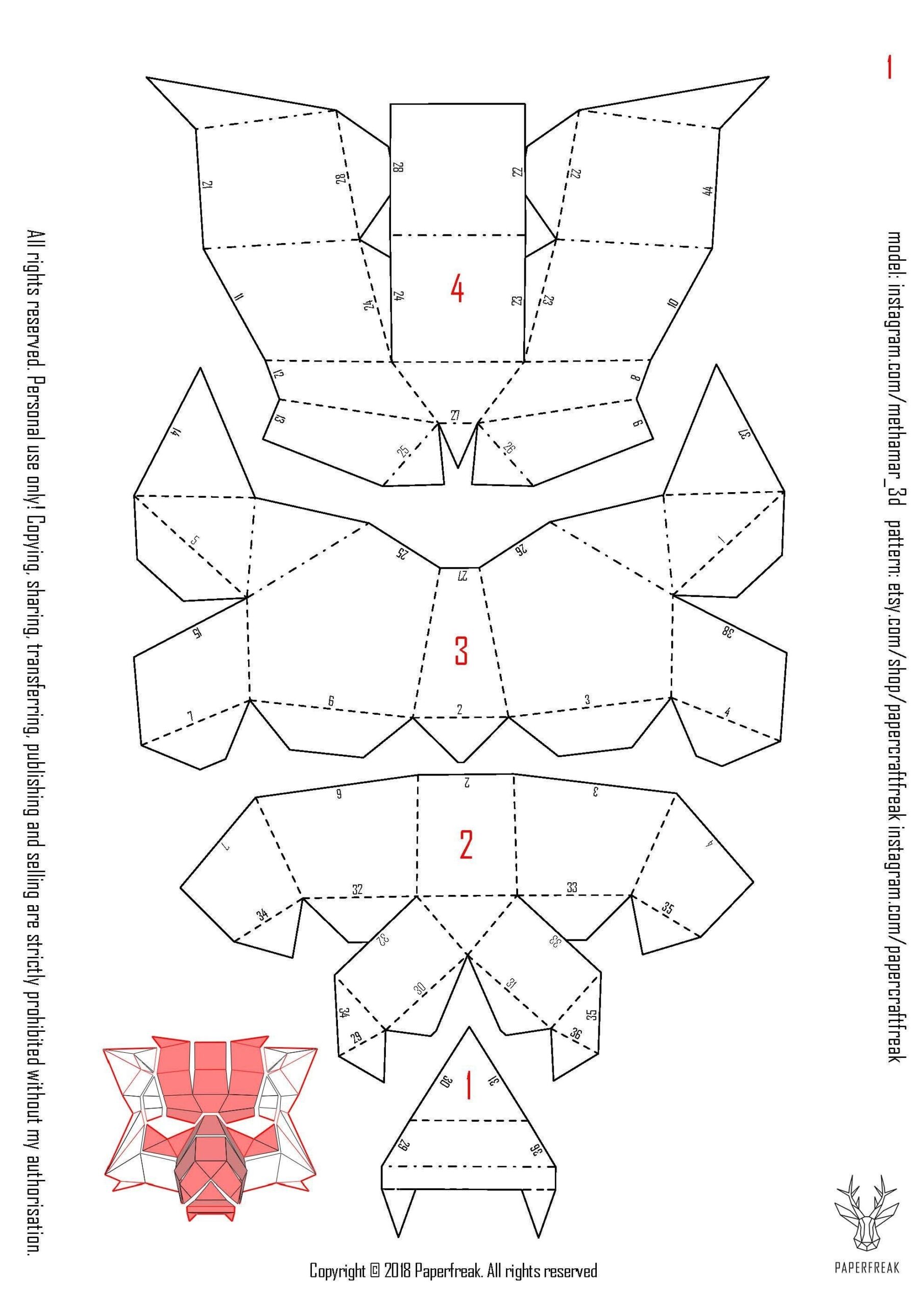 Paper 3dmask