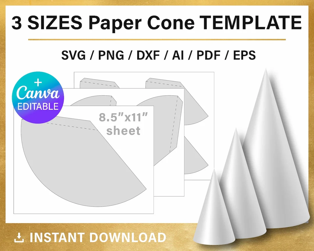 free cone template free cone template