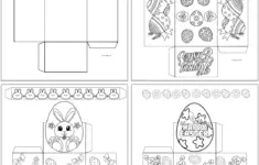 Paper Easter Basket Templates