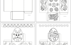 Paper Easter Basket Templates