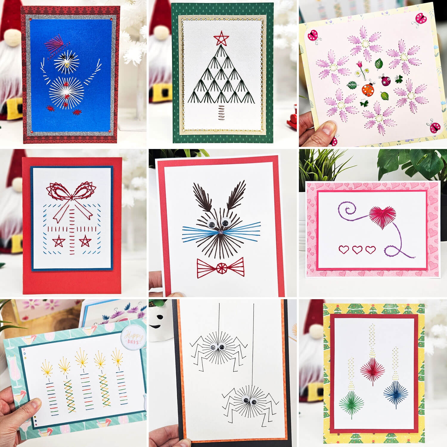 Paper Stitching Cards Paper Stitching Cards