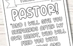 Pastor Appreciation Coloring Page Bundle