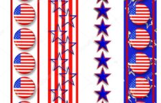 Patriotic Borders 4th Of July 2888924