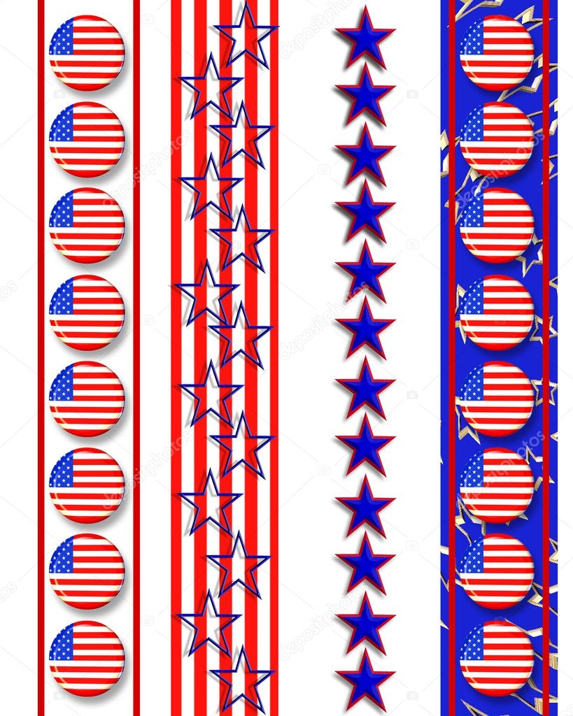 Patriotic Borders 4th Of July 2888924 Patriotic Borders 4th Of July 2888924