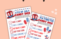 Patriotic Candy Dice Game