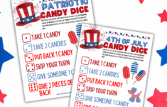 Patriotic Candy Dice Game