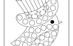 Patriotic Dot Coloring Pages