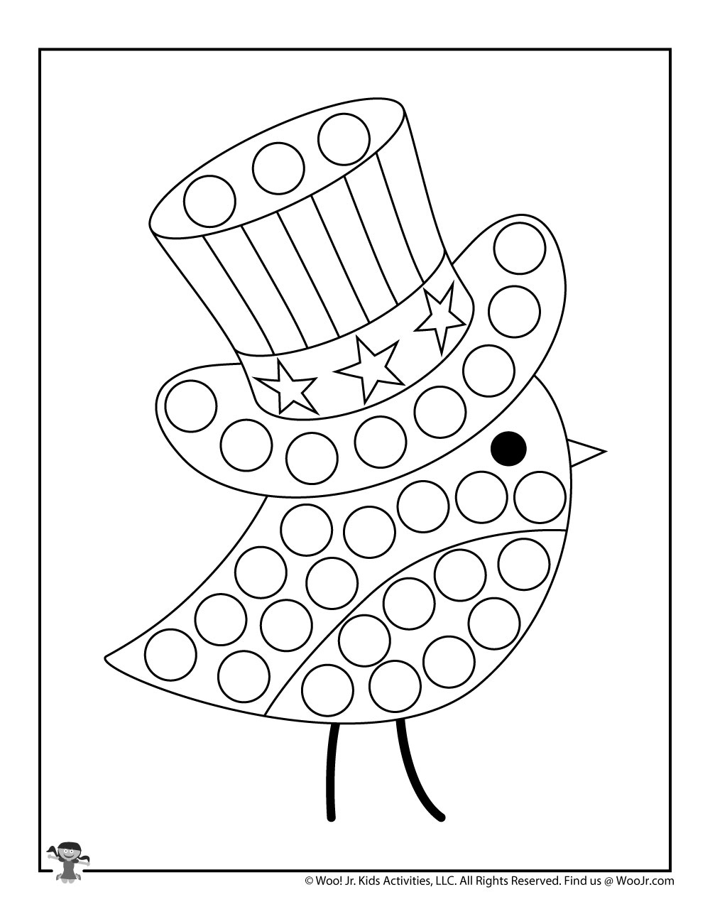 Patriotic Dot Coloring Pages Patriotic Dot Coloring Pages