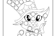 Patriotic Dot Coloring Pages