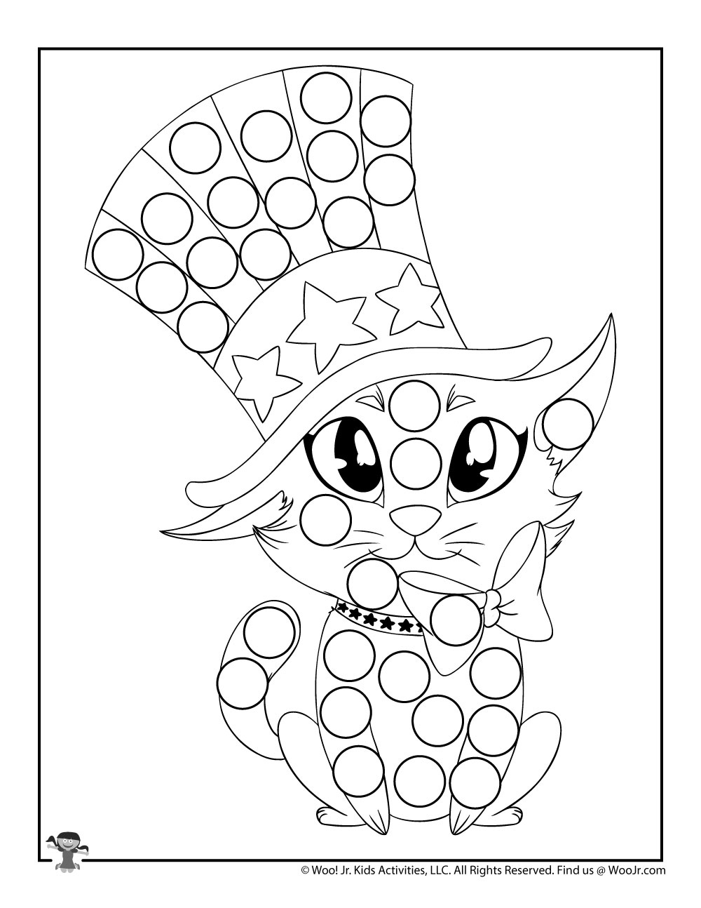Patriotic Dot Coloring Pages Patriotic Dot Coloring Pages