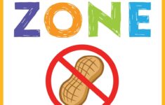 Peanut Free Zone Poster 8 1 2 X 11 Poster