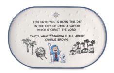 Peanuts Linus Nativity Speech Oval Platter 14 75 L 1XKT6131