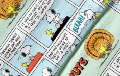 Peanuts Thanksgiving Comic Fabric