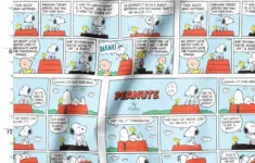 Peanuts Thanksgiving Comic Fabric