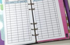 Personal Business Financial Filofax Sections Free Printables