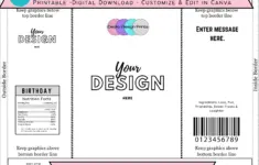 Personalized Chip Bag Template Diy Party