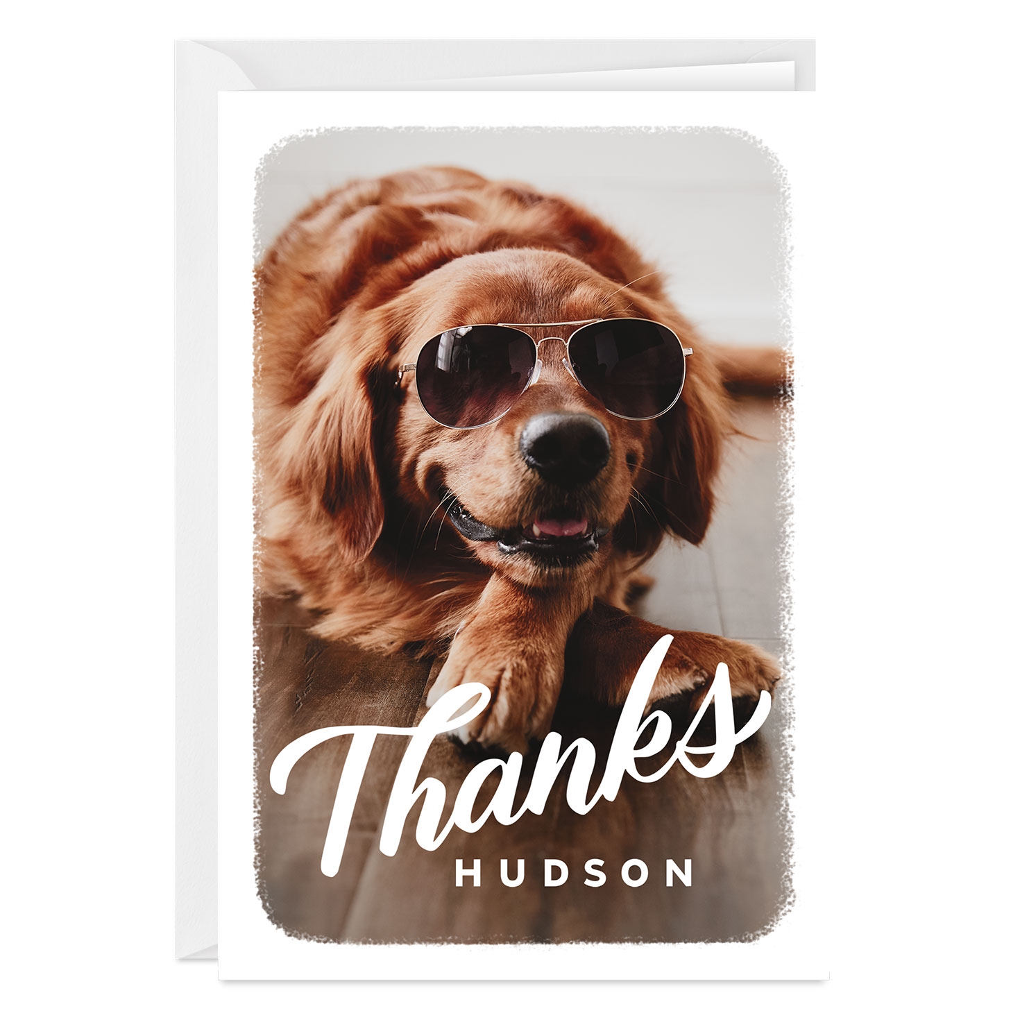 Personalized Full Photo Thank You Card 2PGM1224