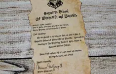 Personalized Hogwarts Acceptance Letter