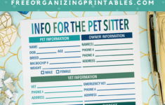 Pet Sitting Forms