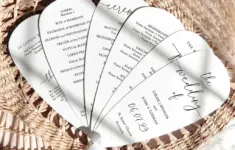 Petal Fan Wedding Program Template