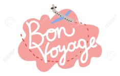Photo 127951682 Bon Voyage Have Nice Trip Banner Template Vector Illustration