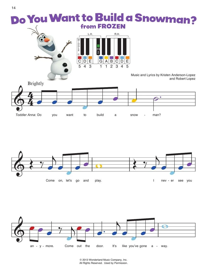 Piano By Color Disney Songs Hal Leonard Piano By Color Disney Songs Hal Leonard
