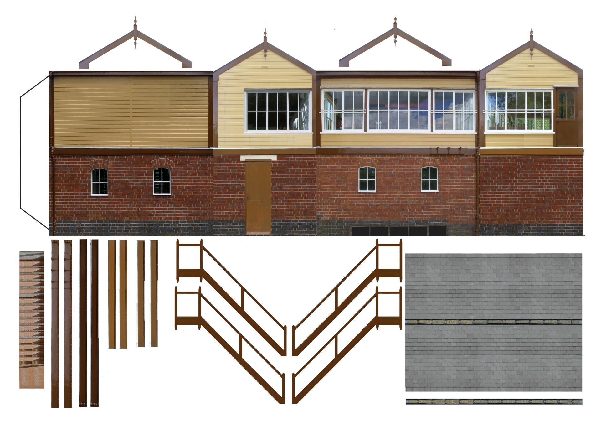 free downloadable printable model buildings