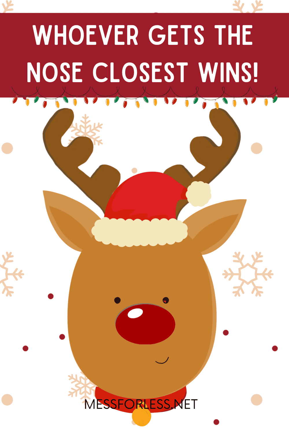 Pin The Nose On Rudolph Game Pin The Nose On Rudolph Game