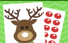 Pin The Nose On Rudolph Printable Christmas Party Game