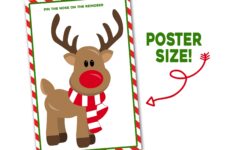 Pin The Nose On The Reindeer Printable