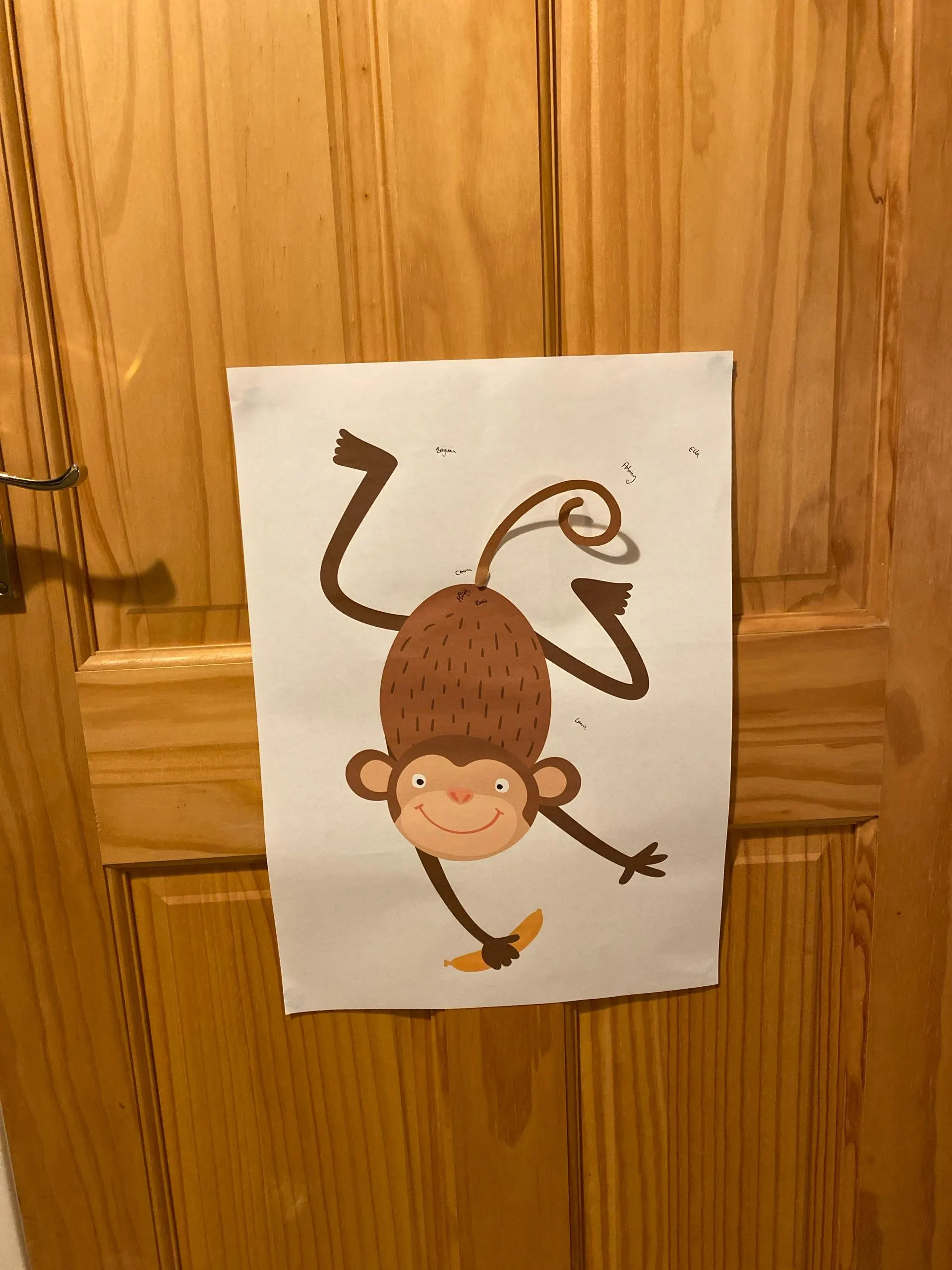 pin the tail on the monkey free printable pin the tail on the monkey free printable