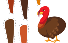 Pin The Tail On The Turkey Printable Game