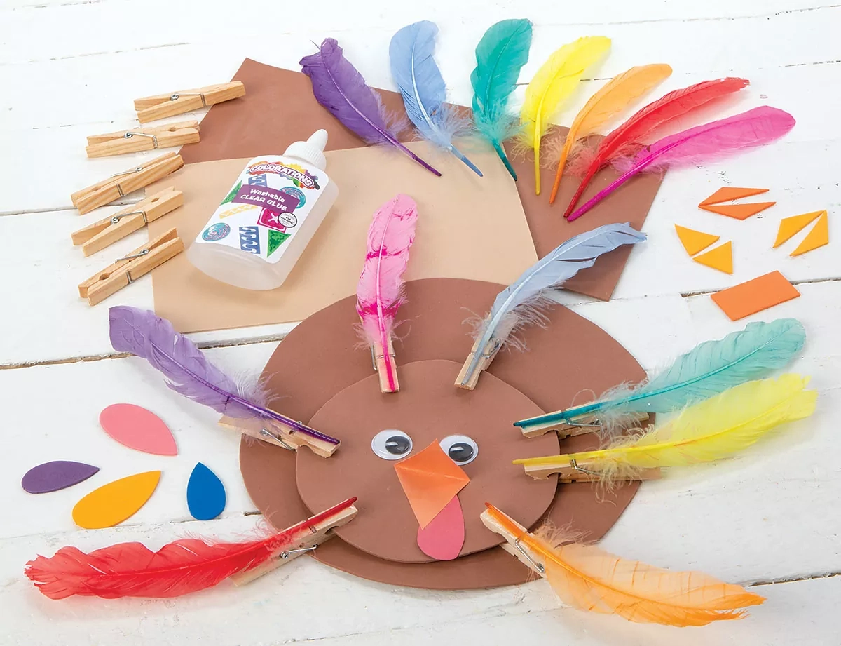 pin the feather on the turkey printables