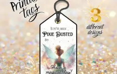 Pixie Dust Printable Gift Tag Digital