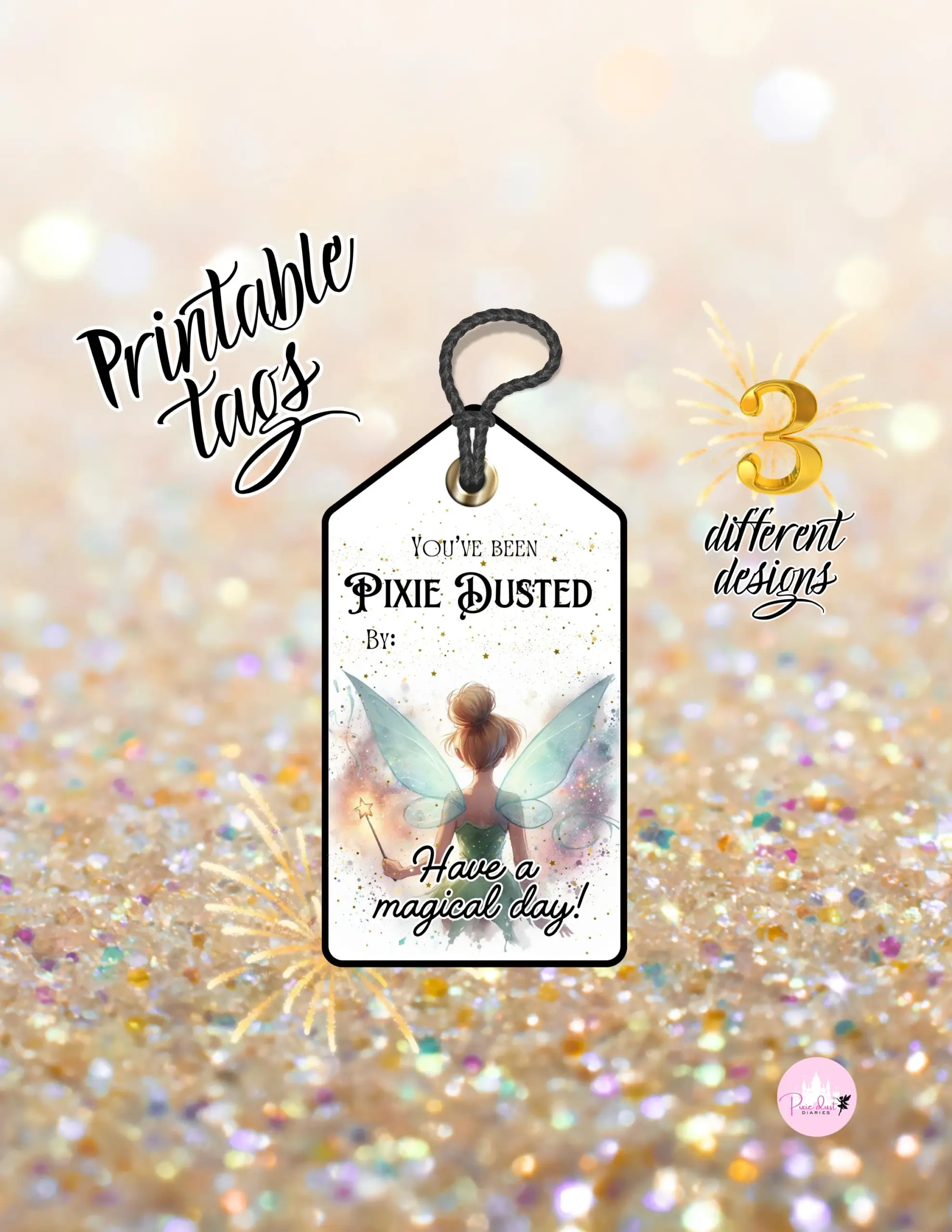 Pixie Dust Printable Gift Tag Digital Pixie Dust Printable Gift Tag Digital