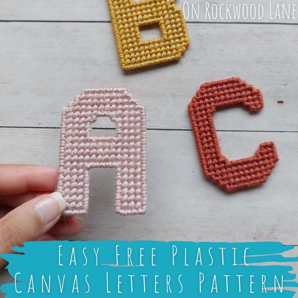 Plastic Canvas Alphabet Free Pattern