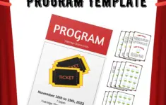 Playbill Program Template