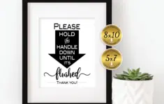 Please Hold The Handle Down Until