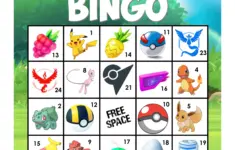 Pokemon Bingo Cards