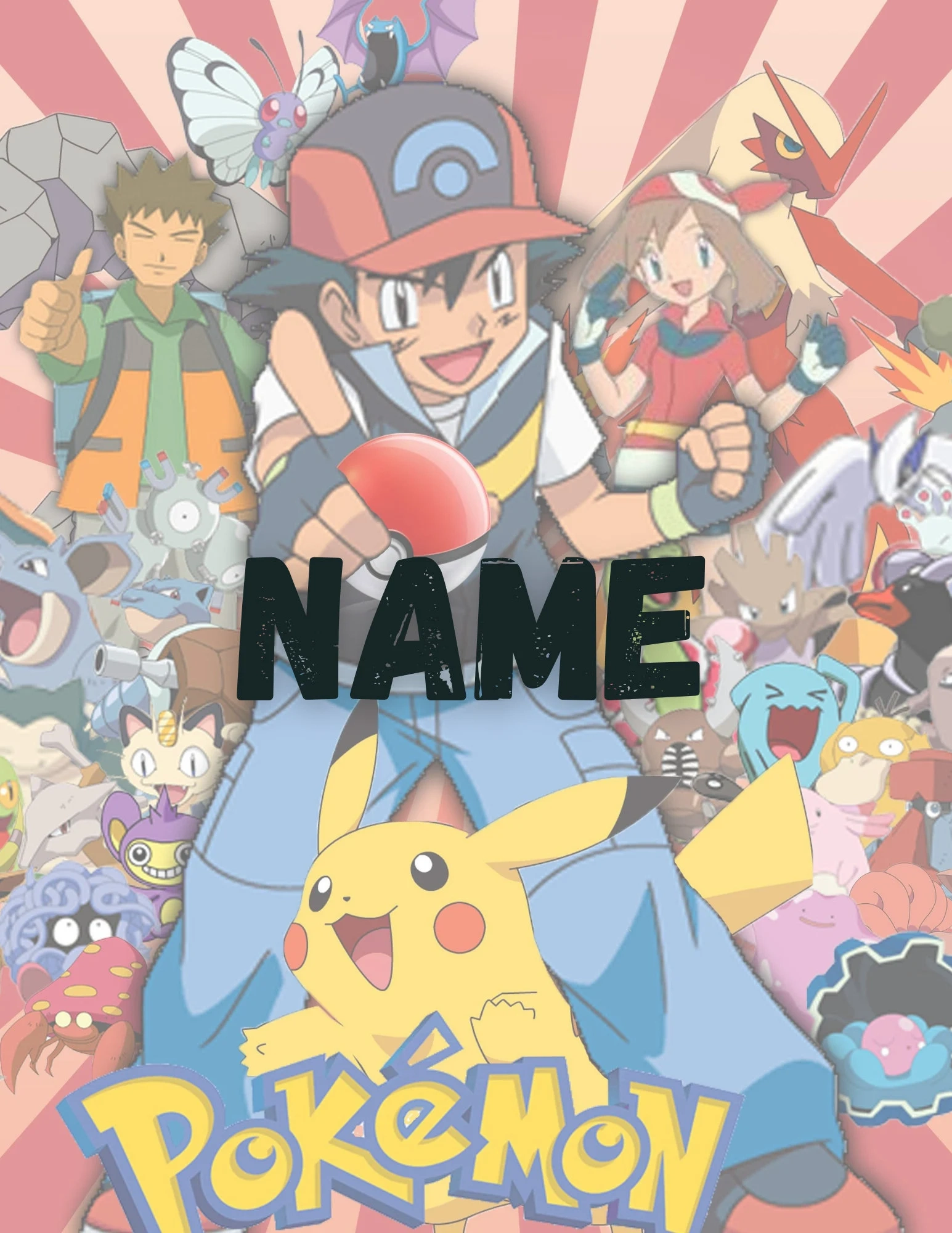 Pokemon Card School Binder Cover