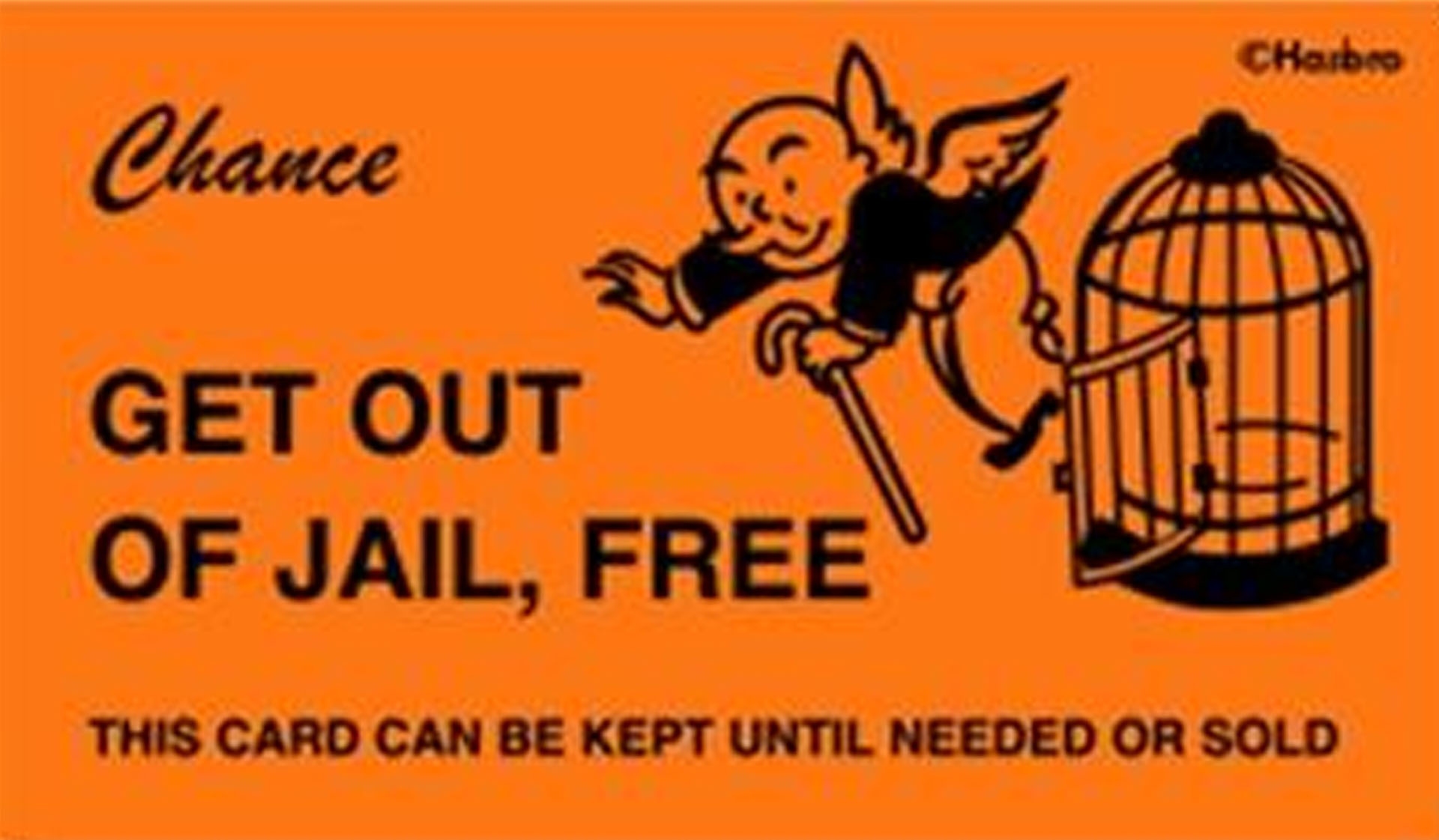 Get Out Of Jail Free Card Printable