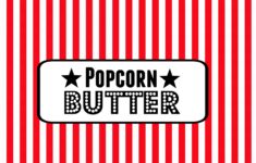 Popcorn Bar Free Printables